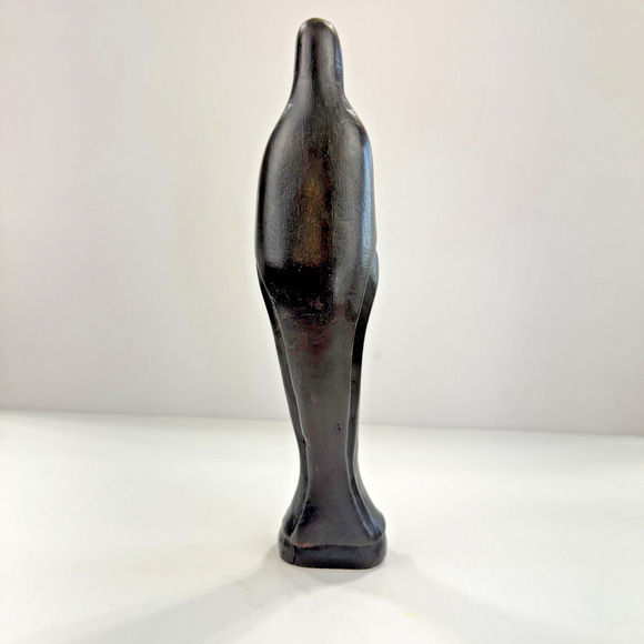 Ebony Madonna Virgin Ebony Wood Statue Art Carved Figure Sculpture Tribal 11" - Picture 3 of 14